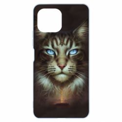 Чохол для Xiaomi Mi11 Lite Cat face art - PrintSalon