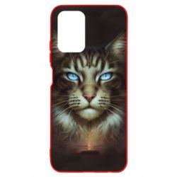 Чохол для Xiaomi Redmi Note 10 Cat face art - PrintSalon