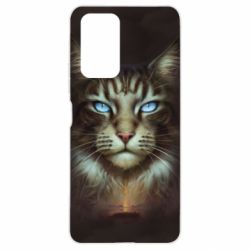 Чохол для Xiaomi Redmi Note 10 Pro Cat face art - PrintSalon