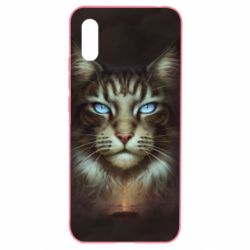 Чохол для Xiaomi Redmi 9a Cat face art - PrintSalon