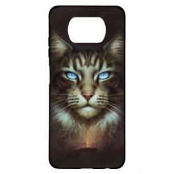 Чохол для Xiaomi Poco X3 Cat face art - PrintSalon