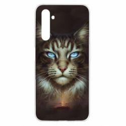 Чохол для Realme 6 Cat face art - PrintSalon