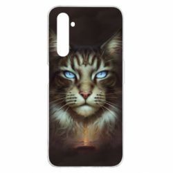 Чохол для Realme 6 Pro Cat face art - PrintSalon