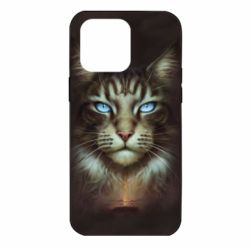 Чохол для iPhone 14 Pro Max Cat face art - PrintSalon