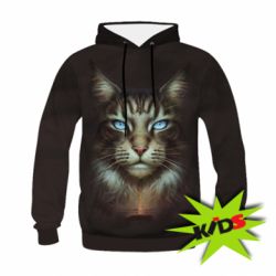 Дитяче 3D худі Cat face art - PrintSalon
