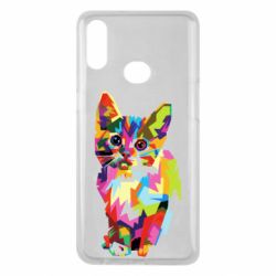 Чехол для Samsung A10s Cat Geometry