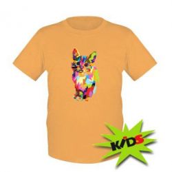 Дитяча футболка Cat Geometry