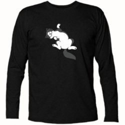 Футболка з довгим рукавом Cat relishes - PrintSalon