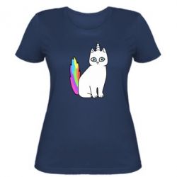 Женская футболка Cat Unicorn - PrintSalon