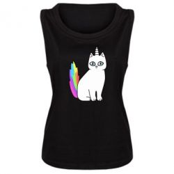 Женская майка Cat Unicorn - PrintSalon