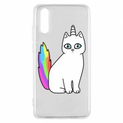 Чехол для Huawei P20 Cat Unicorn - PrintSalon