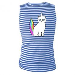 Майка-тельняшка Cat Unicorn - PrintSalon