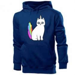Мужское худи Cat Unicorn - PrintSalon