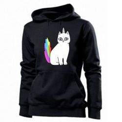 Женское худи Cat Unicorn - PrintSalon