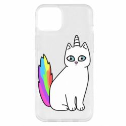 Чехол для iPhone 14 Plus Cat Unicorn - PrintSalon