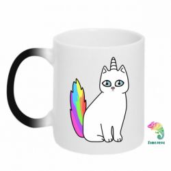 Чашка-хамелеон Cat Unicorn - PrintSalon
