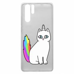 Чехол для Huawei P30 Pro Cat Unicorn - PrintSalon