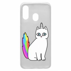 Чехол для Samsung A40 Cat Unicorn - PrintSalon