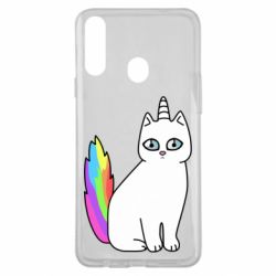 Чехол для Samsung A20s Cat Unicorn - PrintSalon