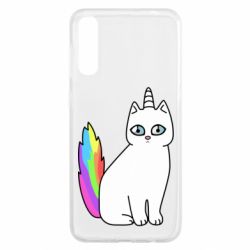 Чехол для Samsung A50 Cat Unicorn - PrintSalon