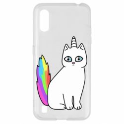 Чехол для Samsung A01/M01 Cat Unicorn - PrintSalon