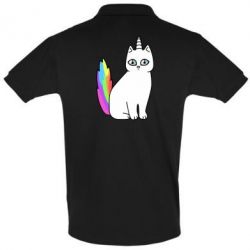 Мужское поло Cat Unicorn - PrintSalon