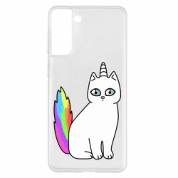 Чехол для Samsung S21+ Cat Unicorn - PrintSalon