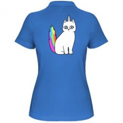 Женское поло Cat Unicorn - PrintSalon