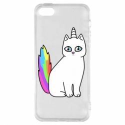 Чехол для iPhone5/5S/SE Cat Unicorn - PrintSalon