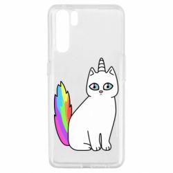 Чехол для Oppo A91/Reno3 Cat Unicorn - PrintSalon