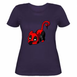 Женская футболка Cat with a grenade - PrintSalon