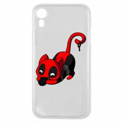 Чехол для iPhone XR Cat with a grenade - PrintSalon