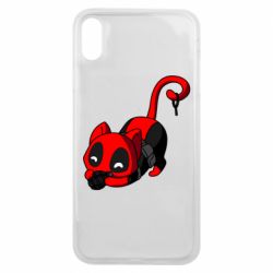 Чехол для iPhone Xs Max Cat with a grenade - PrintSalon