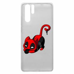 Чехол для Huawei P30 Pro Cat with a grenade - PrintSalon