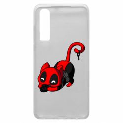 Чехол для Huawei P30 Cat with a grenade - PrintSalon