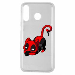 Чехол для Samsung M30 Cat with a grenade - PrintSalon