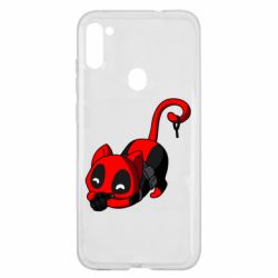 Чехол для Samsung A11/M11 Cat with a grenade - PrintSalon