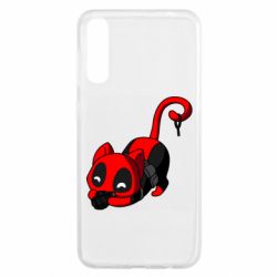 Чехол для Samsung A50 Cat with a grenade - PrintSalon