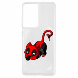 Чехол для Samsung S21 Ultra Cat with a grenade - PrintSalon