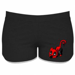 Женские шорты Cat with a grenade - PrintSalon