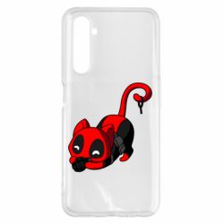 Чехол для Realme 6 Pro Cat with a grenade - PrintSalon