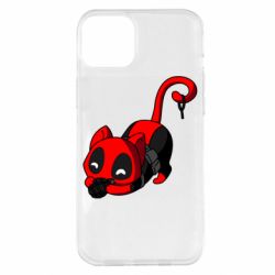 Чехол для iPhone 14 Plus Cat with a grenade - PrintSalon