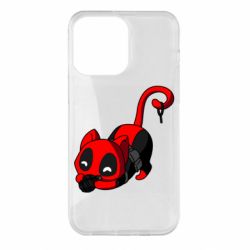 Чехол для iPhone 14 Pro Max Cat with a grenade - PrintSalon