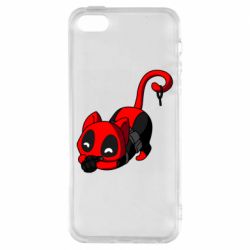 Чехол для iPhone5/5S/SE Cat with a grenade - PrintSalon