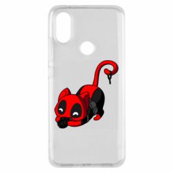 Чехол для Xiaomi Mi A2 Cat with a grenade - PrintSalon