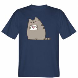 Мужская футболка Stedman Cat with a letter