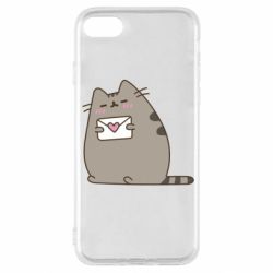 Чехол для iPhone SE 2022 Cat with a letter - PrintSalon