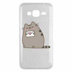 Чехол для Samsung J3 2016 Cat with a letter - PrintSalon