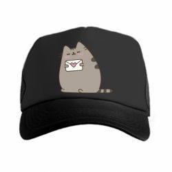 Кепка-тракер Cat with a letter - PrintSalon