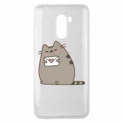 Чехол для Xiaomi Pocophone F1 Cat with a letter - PrintSalon